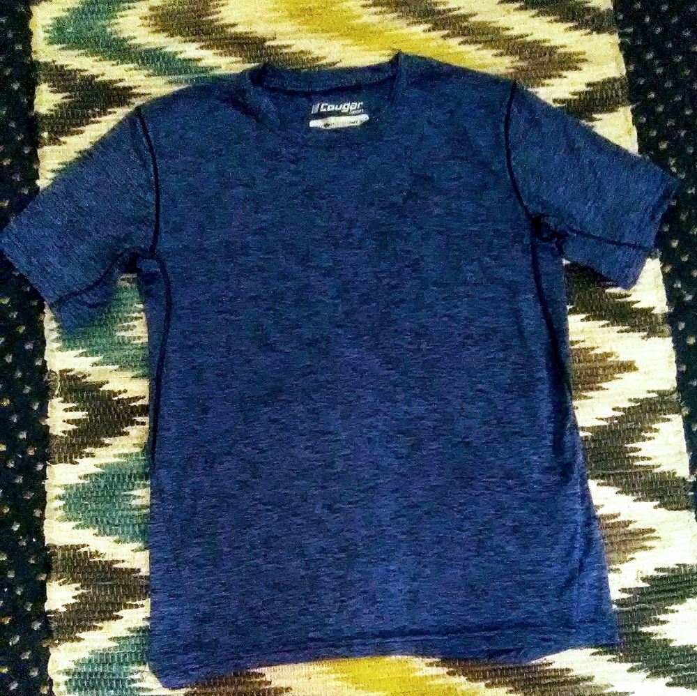 Cougar Blue Performance Running Tee Sz M